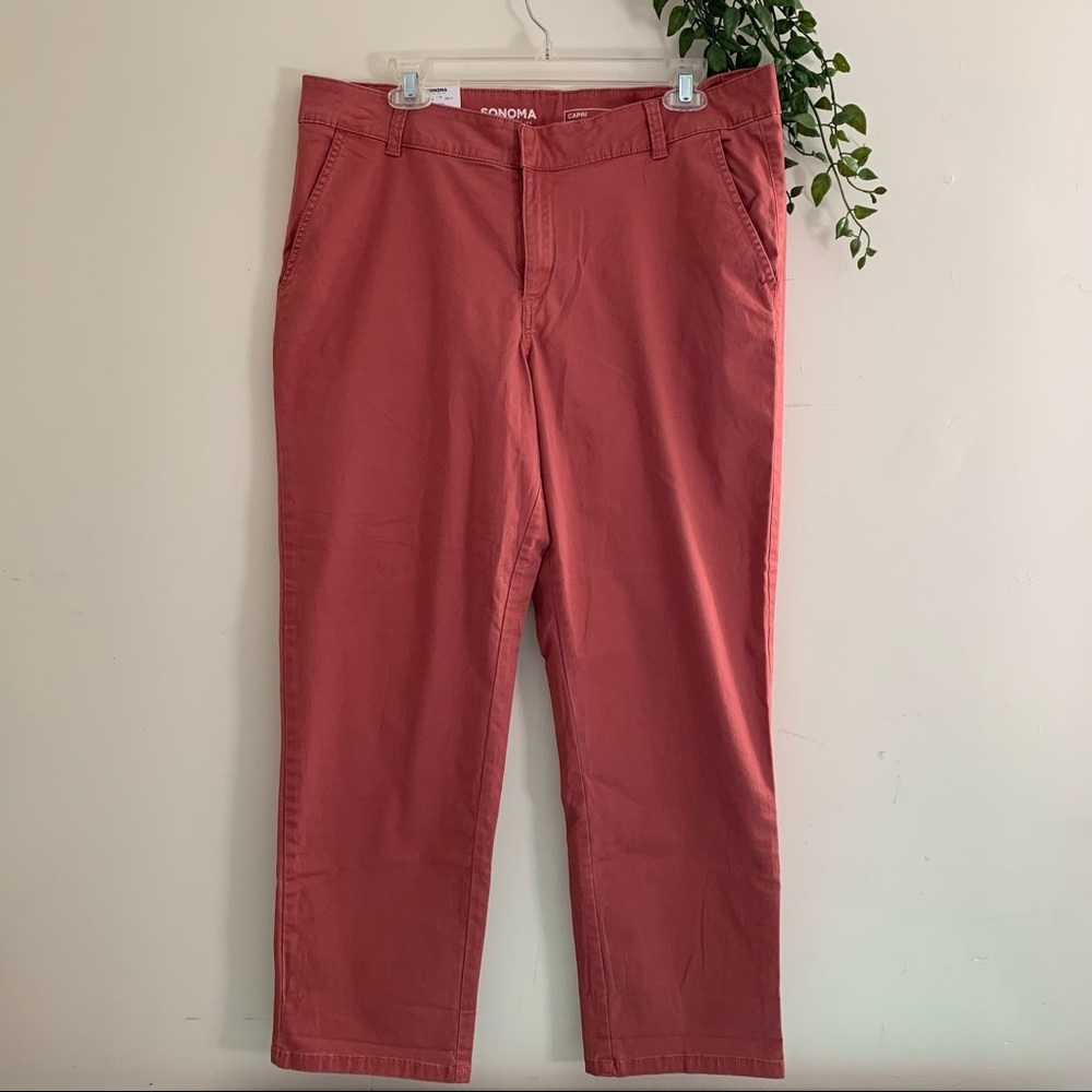 Sonoma Coral Capris - Dusty Rose Pink